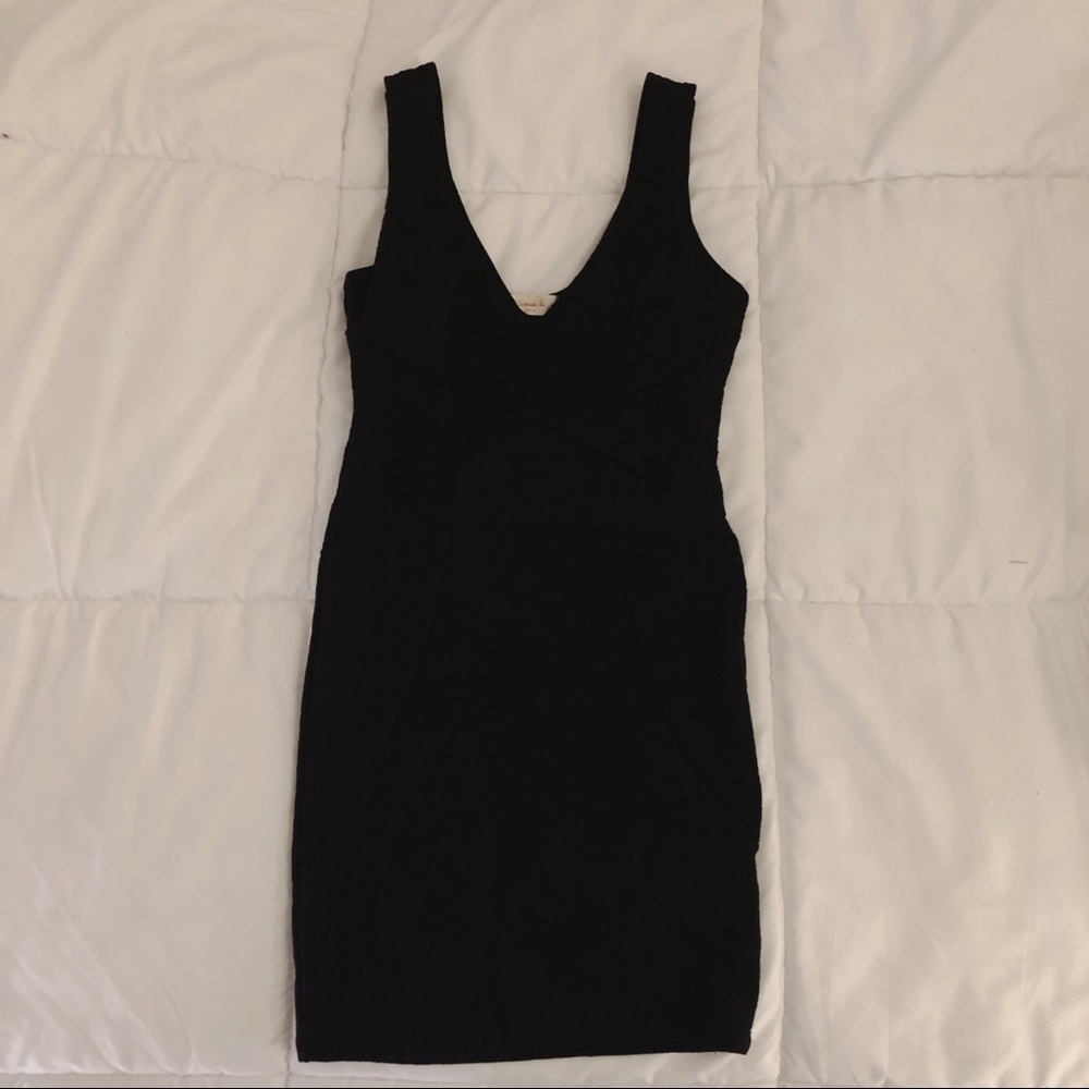 LBD Super Stretchy Roses Mini Skirt
